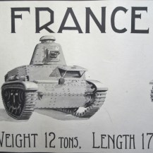 British Circa 1941 WW2 Information Poster - The French Renault D1 (Char D1) Light Tank 18
